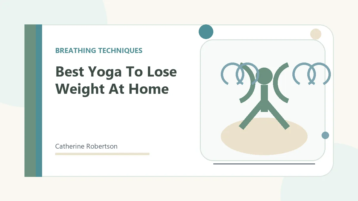 Breathing exercise wellness graphic for Best Yoga To Lose Weight At Home