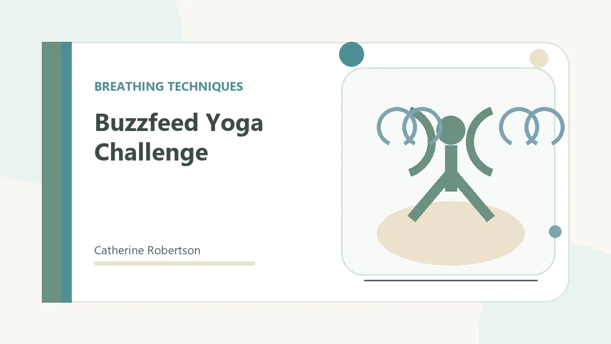 Breathing exercise wellness graphic for Buzzfeed Yoga Challenge