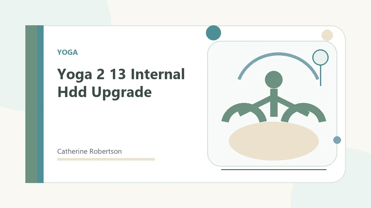Calm stress relief wellness illustration for Yoga 2 13 Internal Hdd Upgrade
